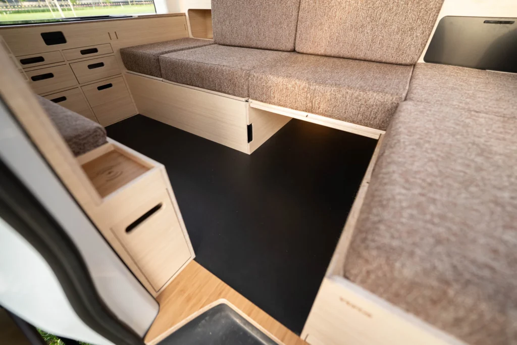 Ventje T7 camper interieur - vloerverwarming